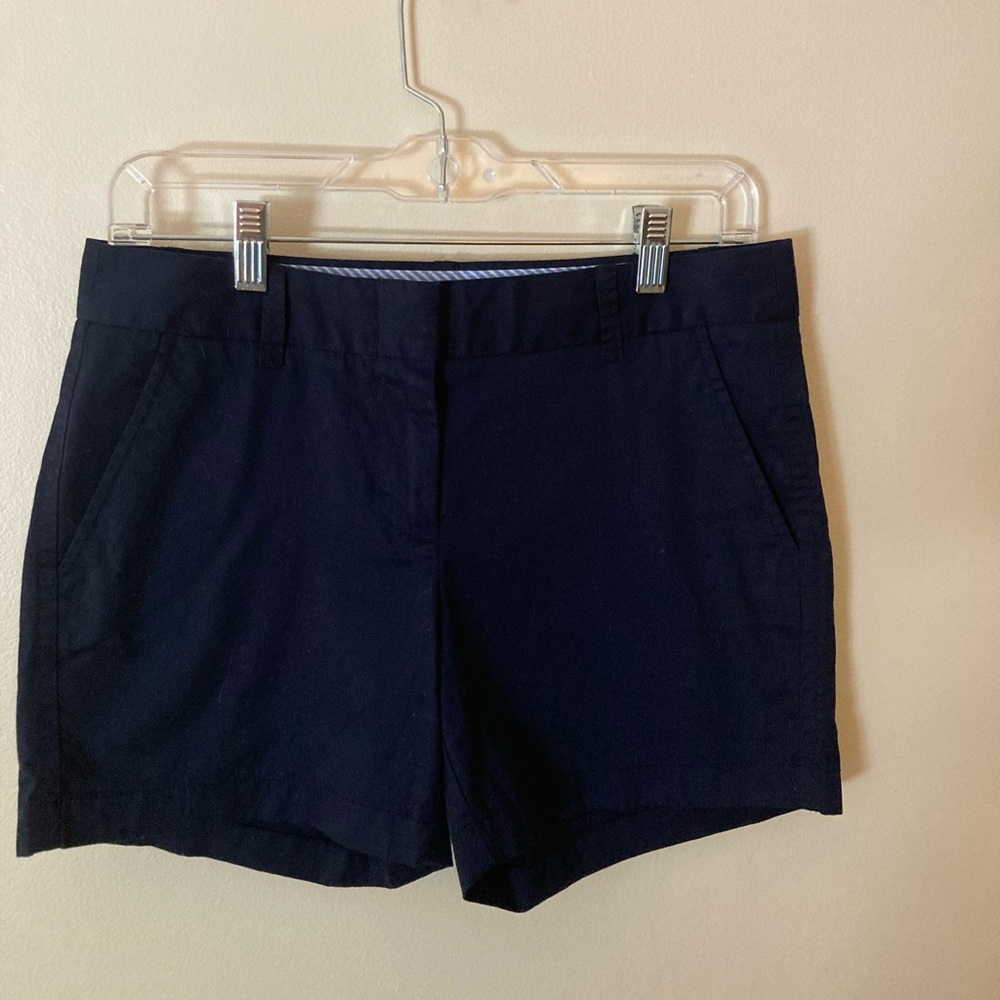 J Crew Navy Chino shorts size 2